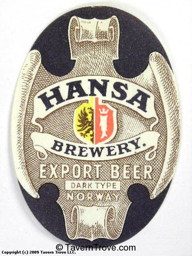 Hansa Export Dark Beer