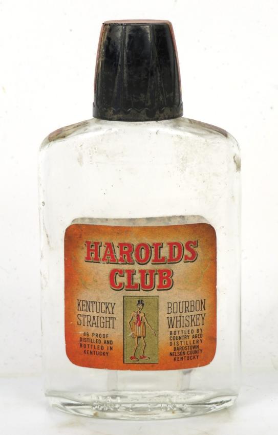 Harolds Club Whiskey (Souvenir) Bottle Reno Nevada