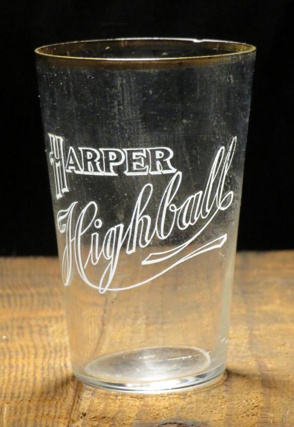 Harper Whiskey Highball 3½ Inch Etched Glass