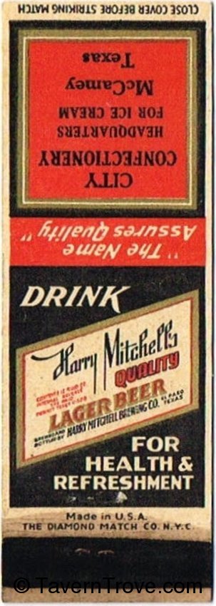 Harry Mitchell's Quality Lager Beer