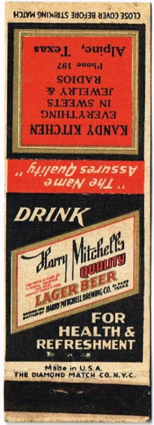 Harry Mitchell's Quality Lager Beer