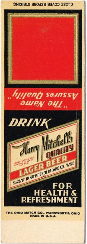 Harry Mitchell's Quality Lager Beer