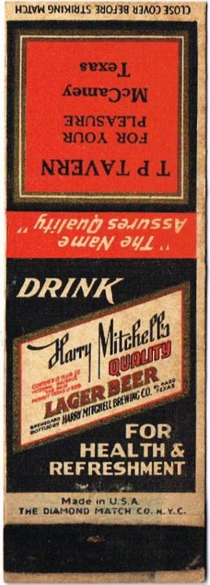 Harry Mitchell's Quality Lager Beer