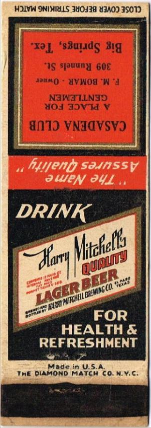 Harry Mitchell's Quality Lager Beer