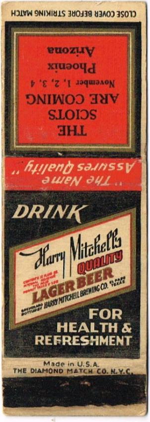Harry Mitchell's Quality Lager Beer (1939)