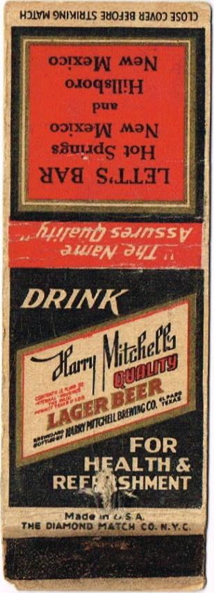 Harry Mitchell's Quality Lager Beer