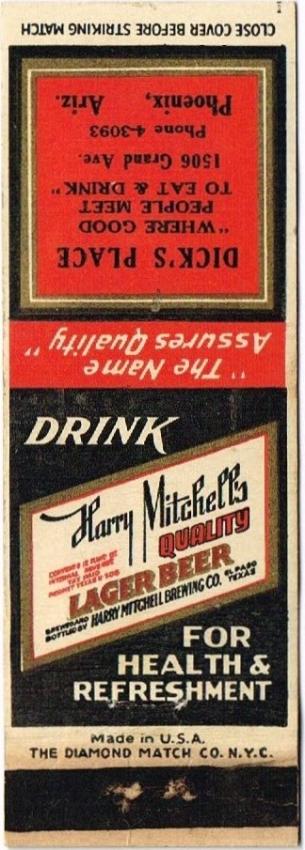 Harry Mitchell's Quality Lager Beer