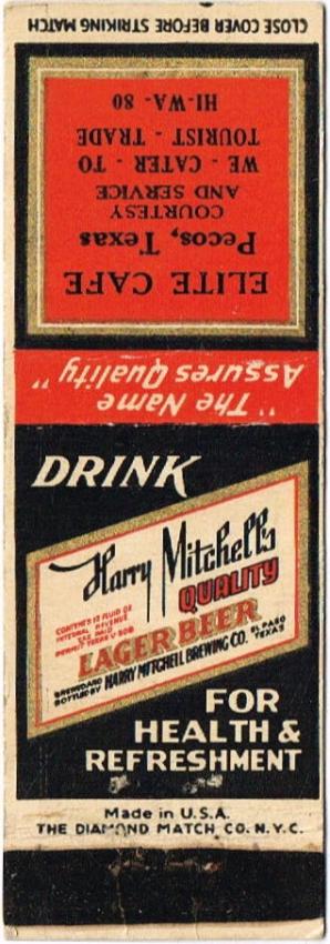 Harry Mitchell's Quality Lager Beer