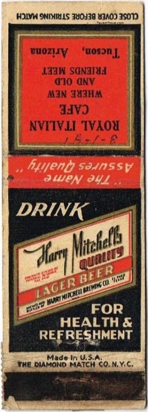 Harry Mitchell's Quality Lager Beer