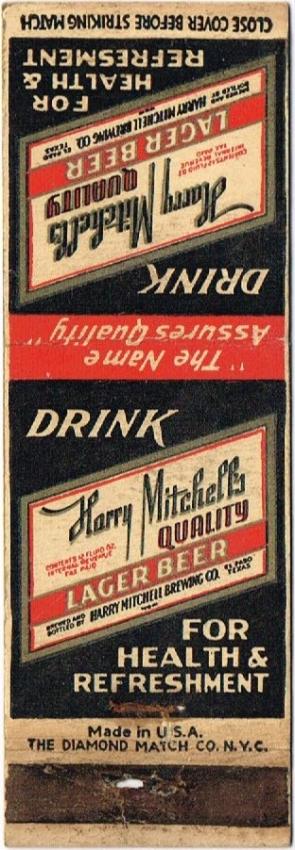Harry Mitchell's Quality Lager Beer