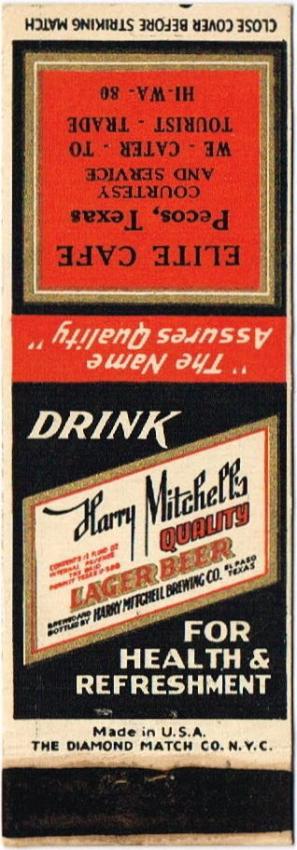 Harry Mitchell's Quality Lager Beer Dupe