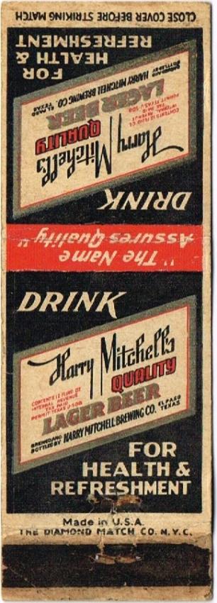 Harry Mitchell's Quality Lager Beer Dupe