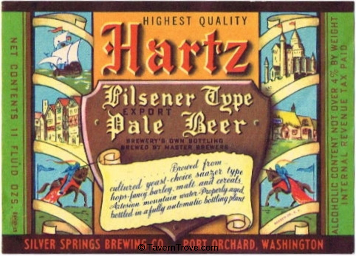Hartz Pilsener Type Export Pale Beer