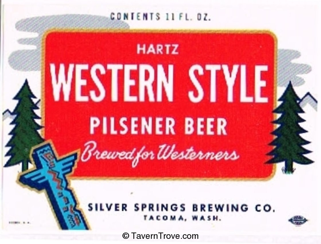 Hartz Western Style Pilsener Beer
