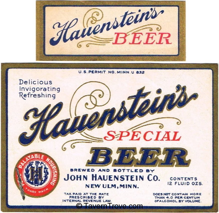 Hauenstein's Special Beer