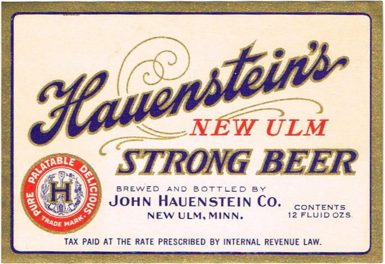 Hauenstein's New Ulm Beer