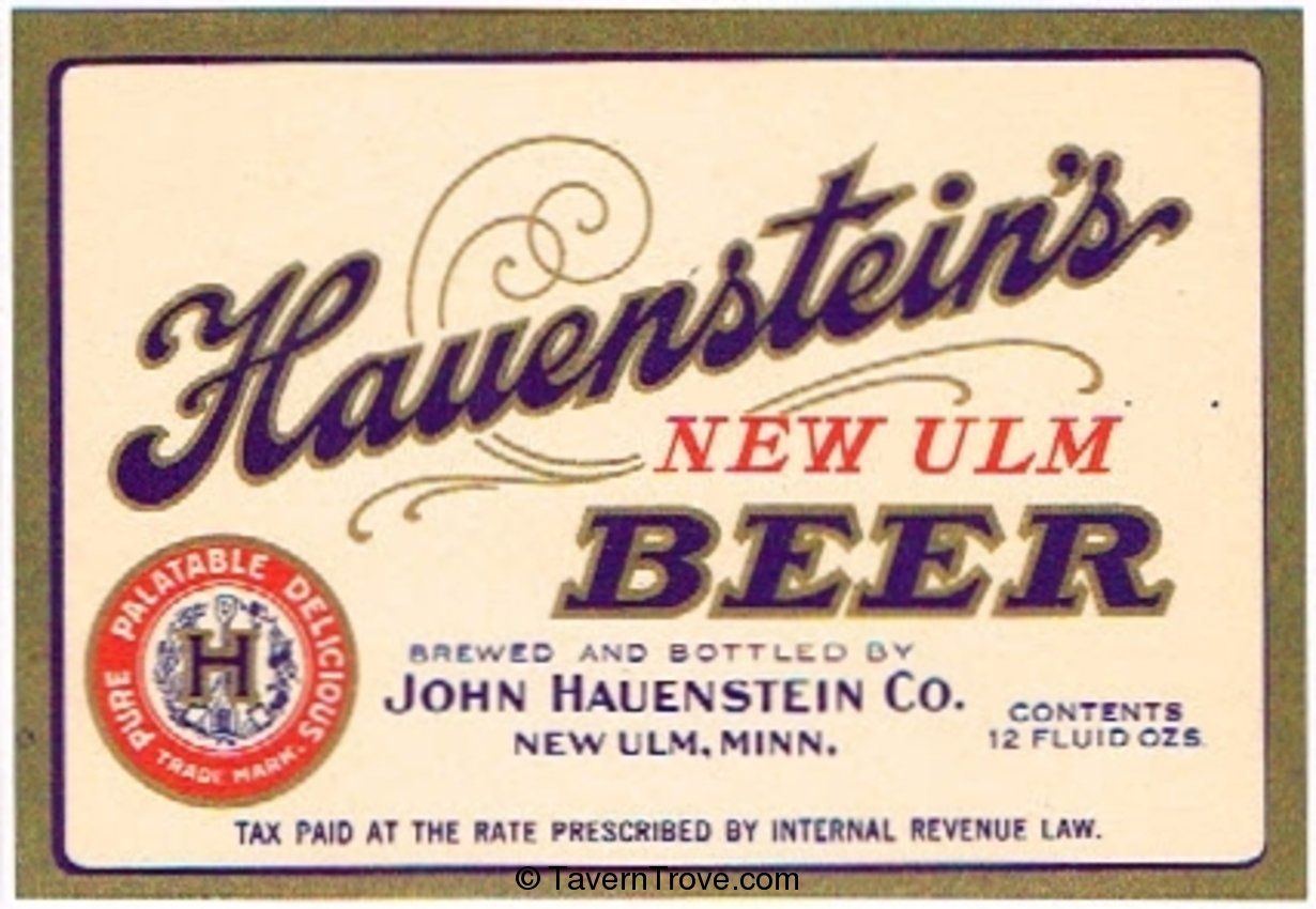 Hauenstein's New Ulm Beer 