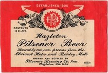 Hazleton Pilsener Beer
