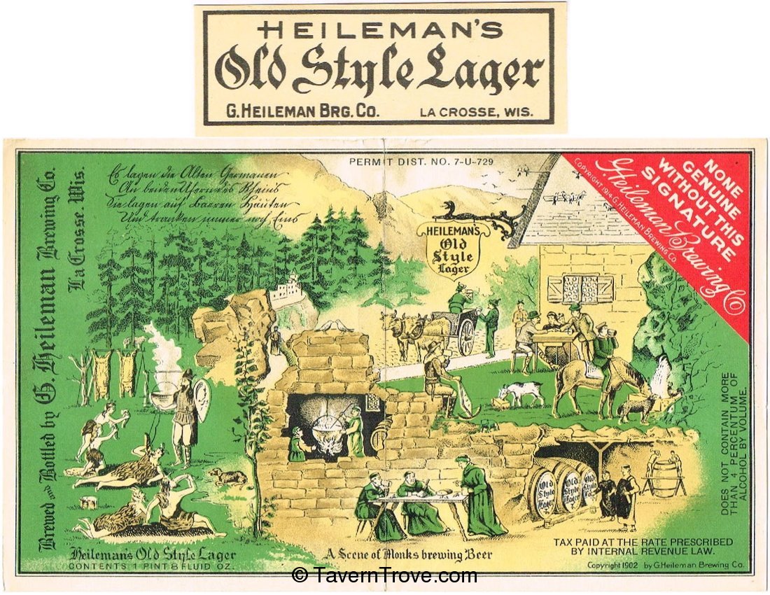 Heileman's Old Style Lager Beer (109mm)