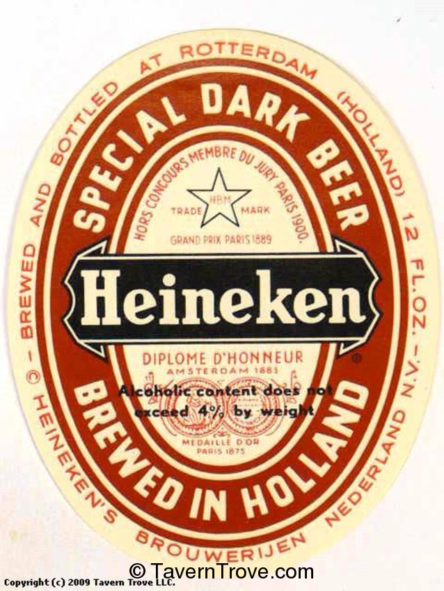 Heineken Special Dark Beer