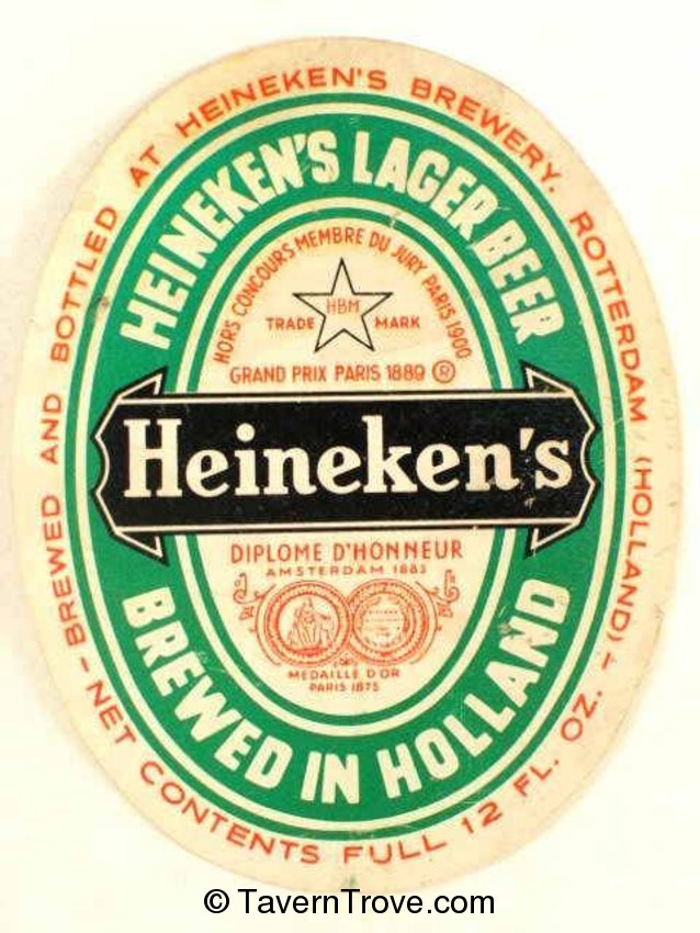 Heineken's Lager Beer