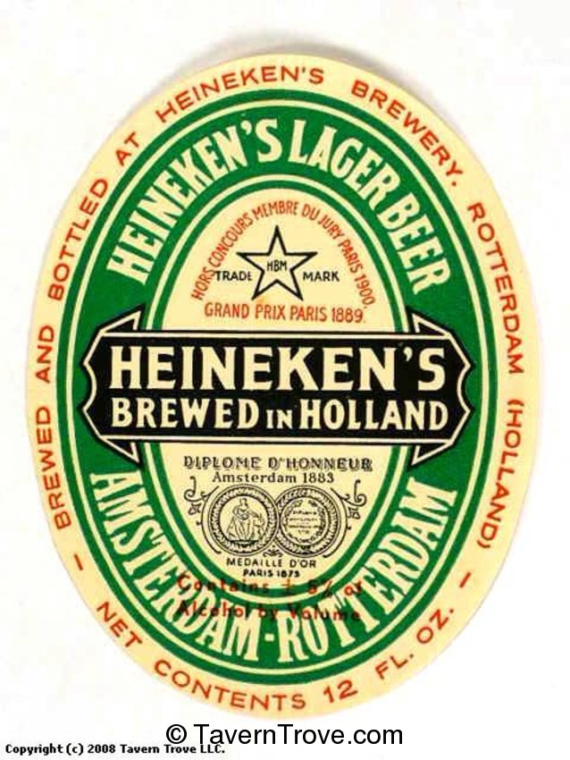 Heineken's Lager Beer