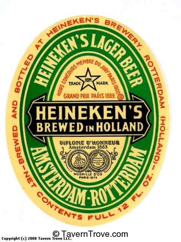 Heineken's Lager Beer