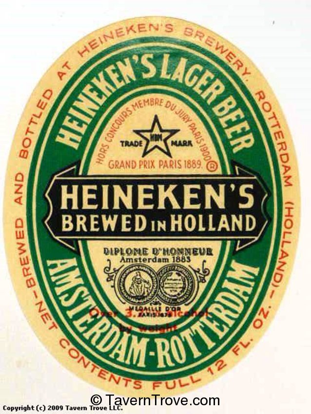 Heineken's Lager Bier