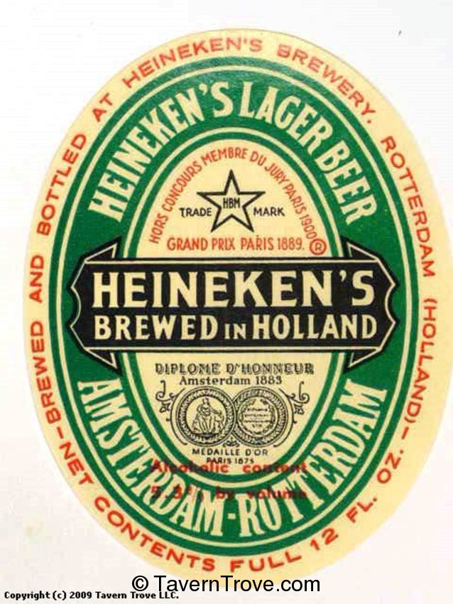 Heineken's Lager Bier