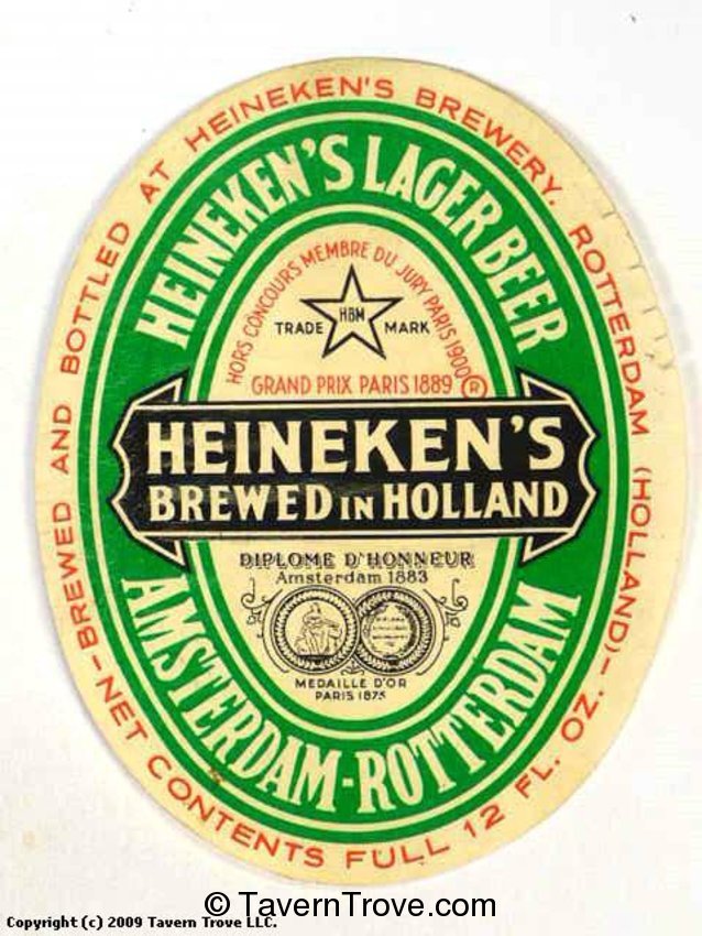 Heineken's Lager Bier