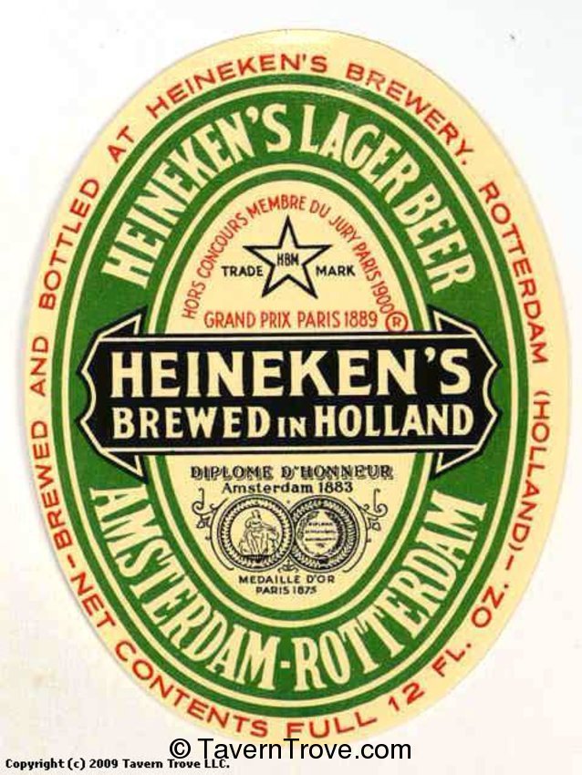 Heineken's Lager Bier