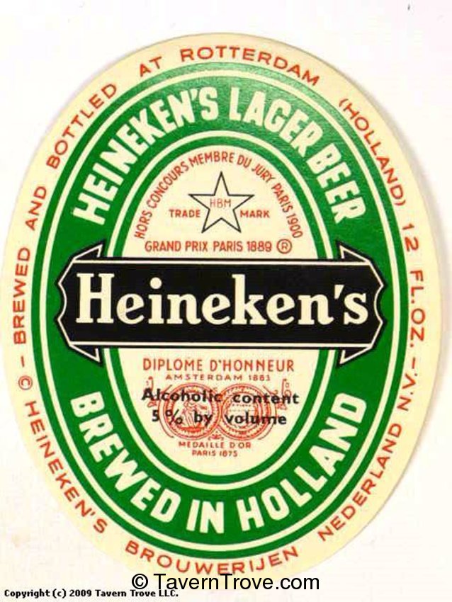 Heineken's Lager Bier