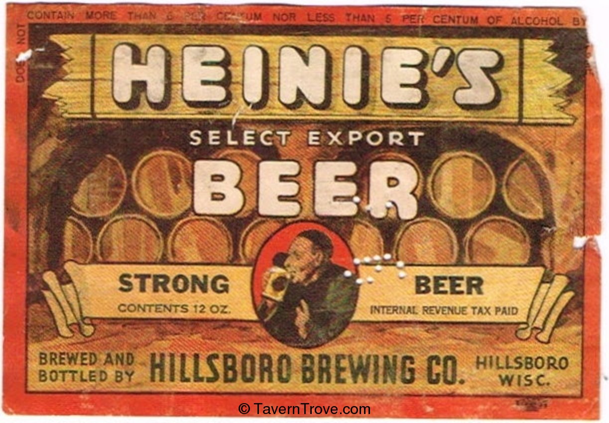 Heinie's Select Export Beer