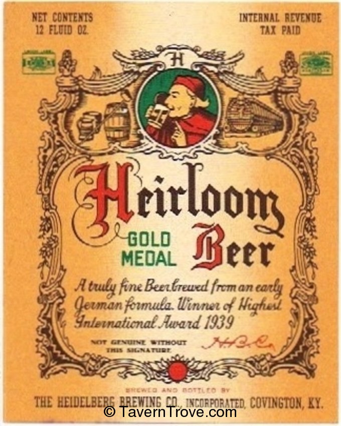 Heirloom Gold Medal Beer
