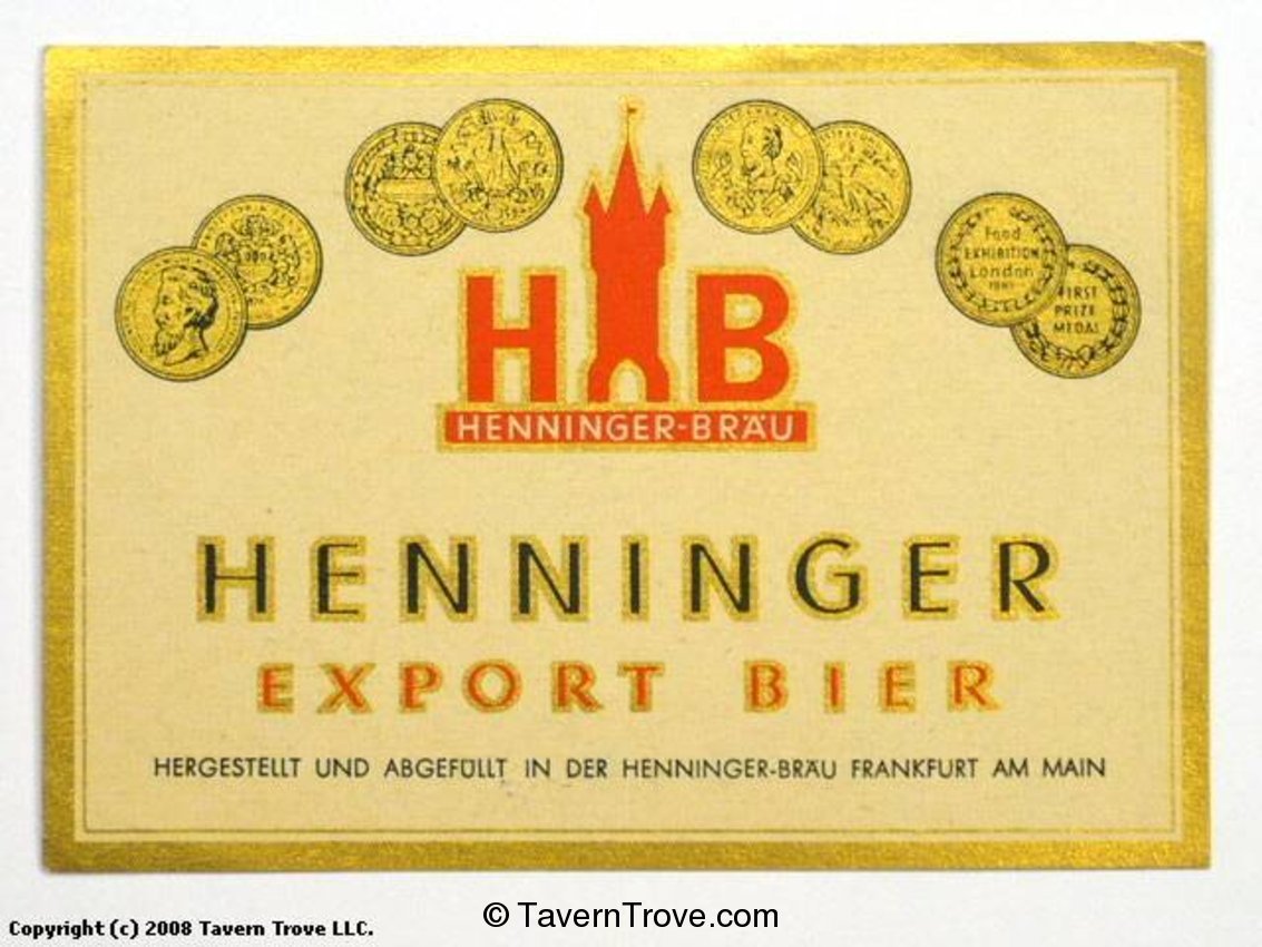 Henninger Export Bier
