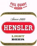 Hensler Light Beer