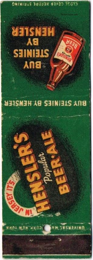 Hensler's Popular Beer/Ale Dupe