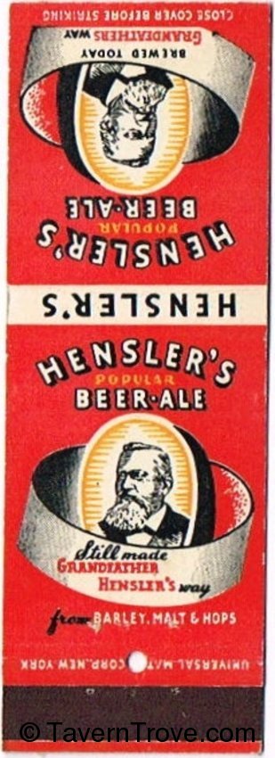 Hensler's Popular Beer/Ale