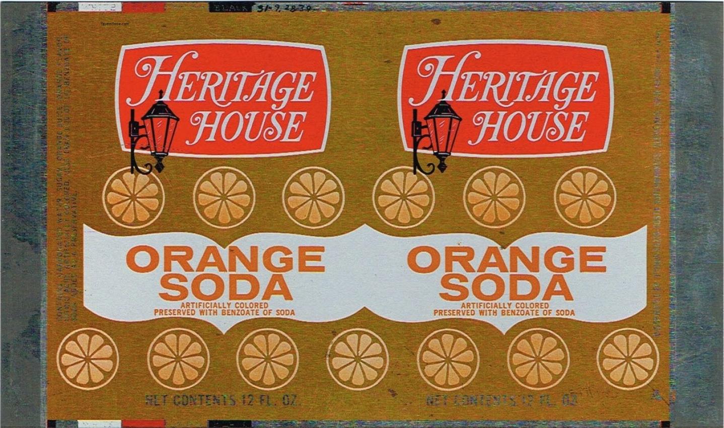 Heritage House Orange Soda (sheet)