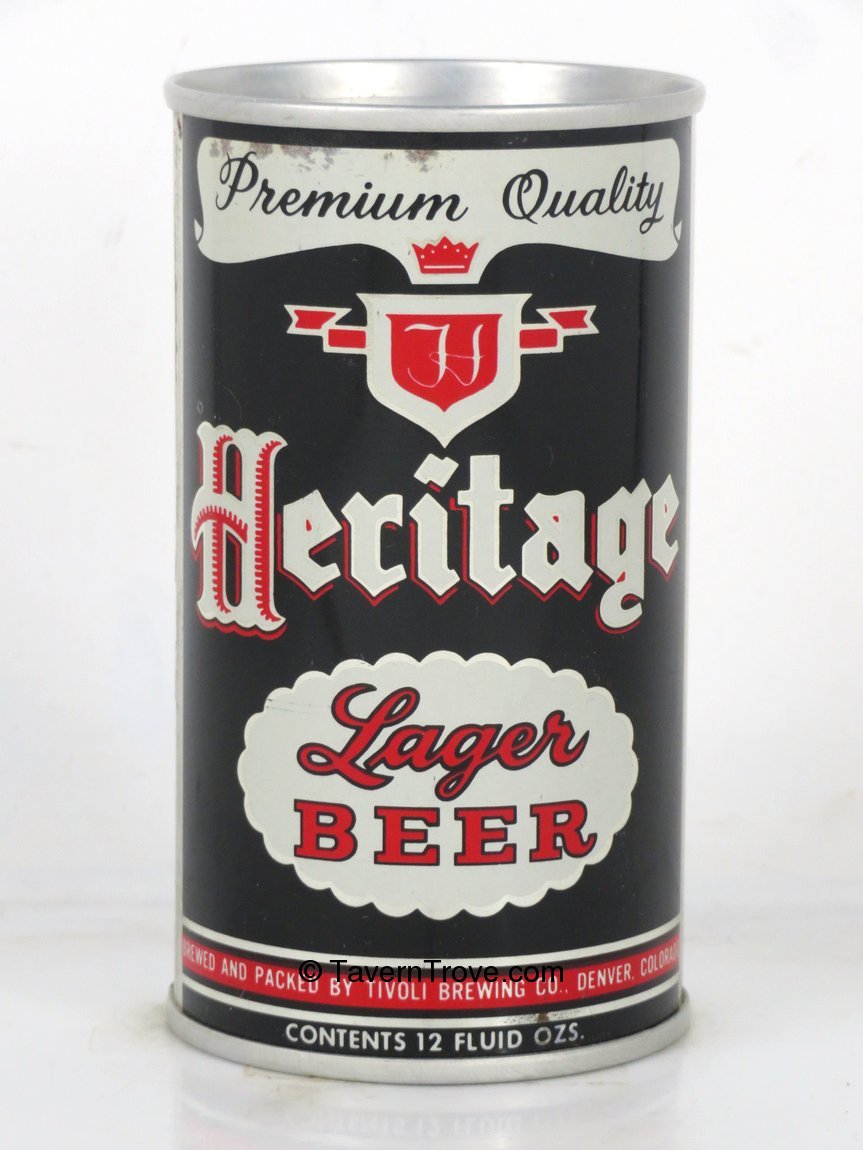 Item 50213 1963 Heritage Lager Beer Flat Top Can 8133