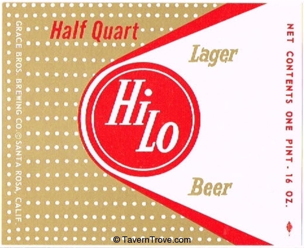 Hi Lo Lager Beer