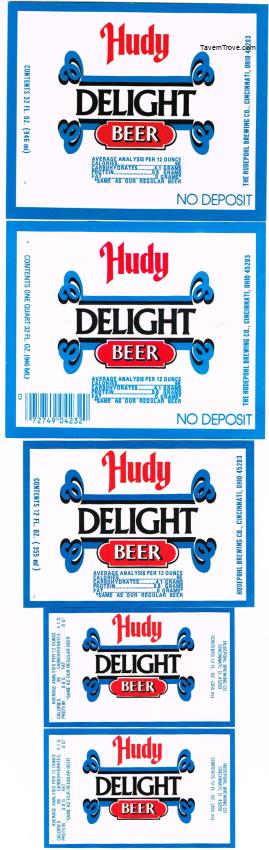 Hudepohl Hudy Delight Light Beer Lot of 5