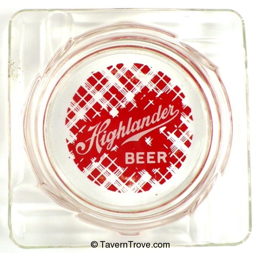 Highlander Beer Glass Ashtray