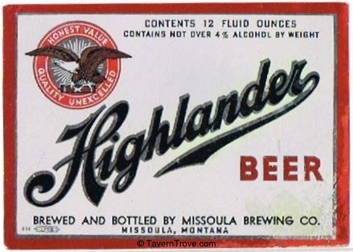 Highlander Pale  Beer