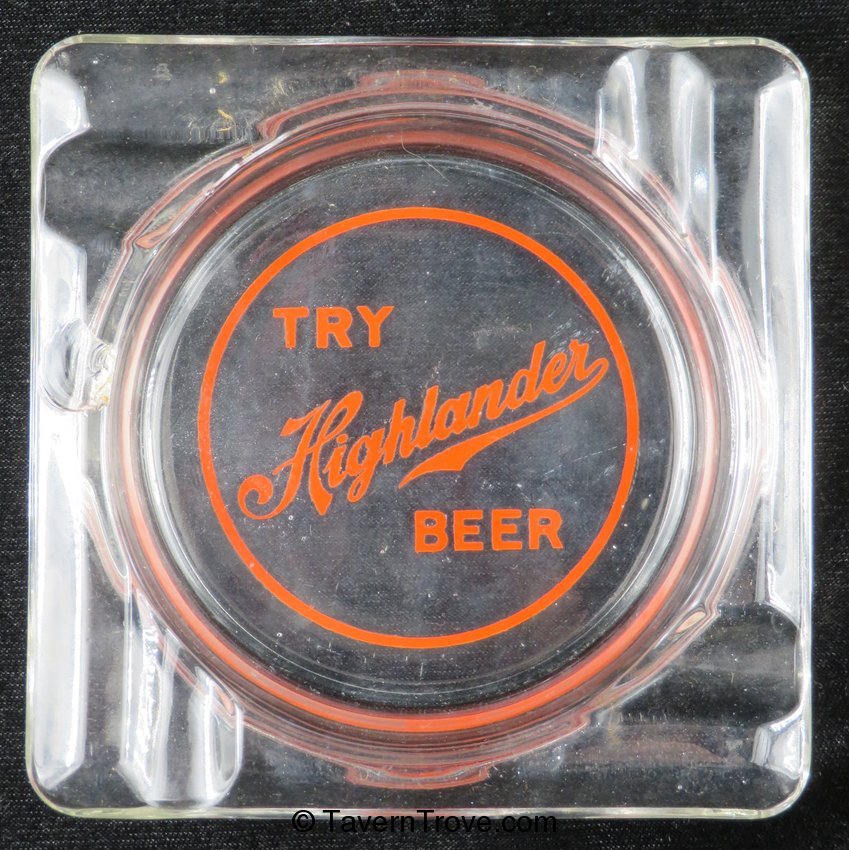 Highlander Beer Glass Ashtray