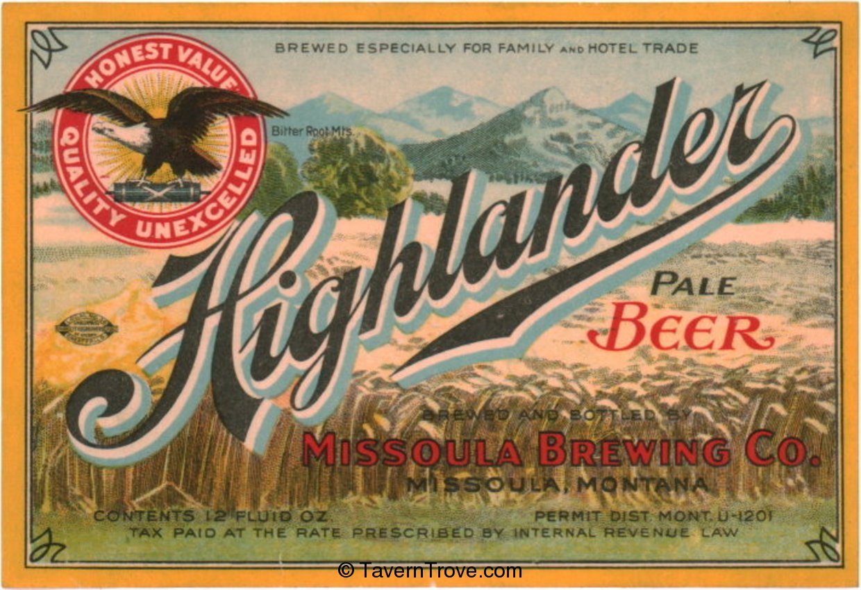 Highlander Pale Beer