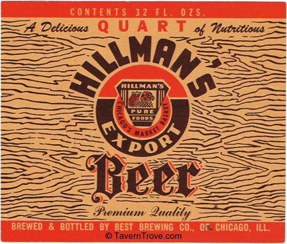 Hillman's Export Beer