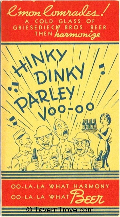 Hinky Dinky Parley Voo-oo songbook