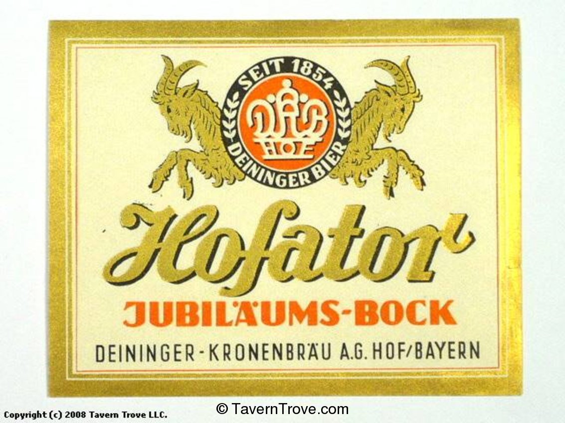 Hofator Jubiläums Bock