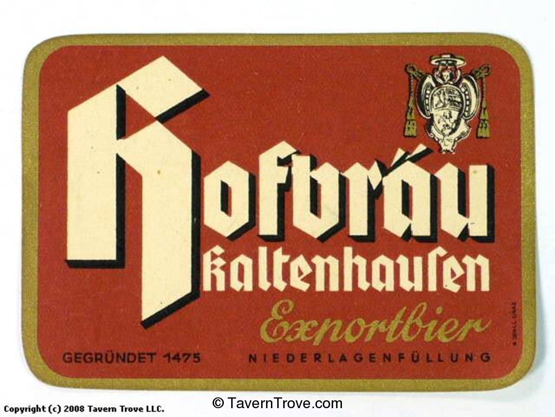 Hofbräu Kaltenhausen Exportbier